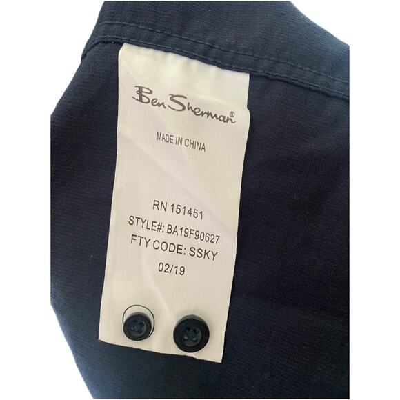 Ben Sherman Navy long sleeve printed corduroy button down collar shirt XXL - Picture 4 of 5